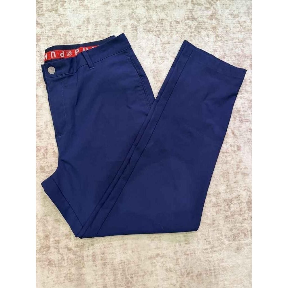 PUMA Jackpot Performance Navy Blue Golf Pants 34x30